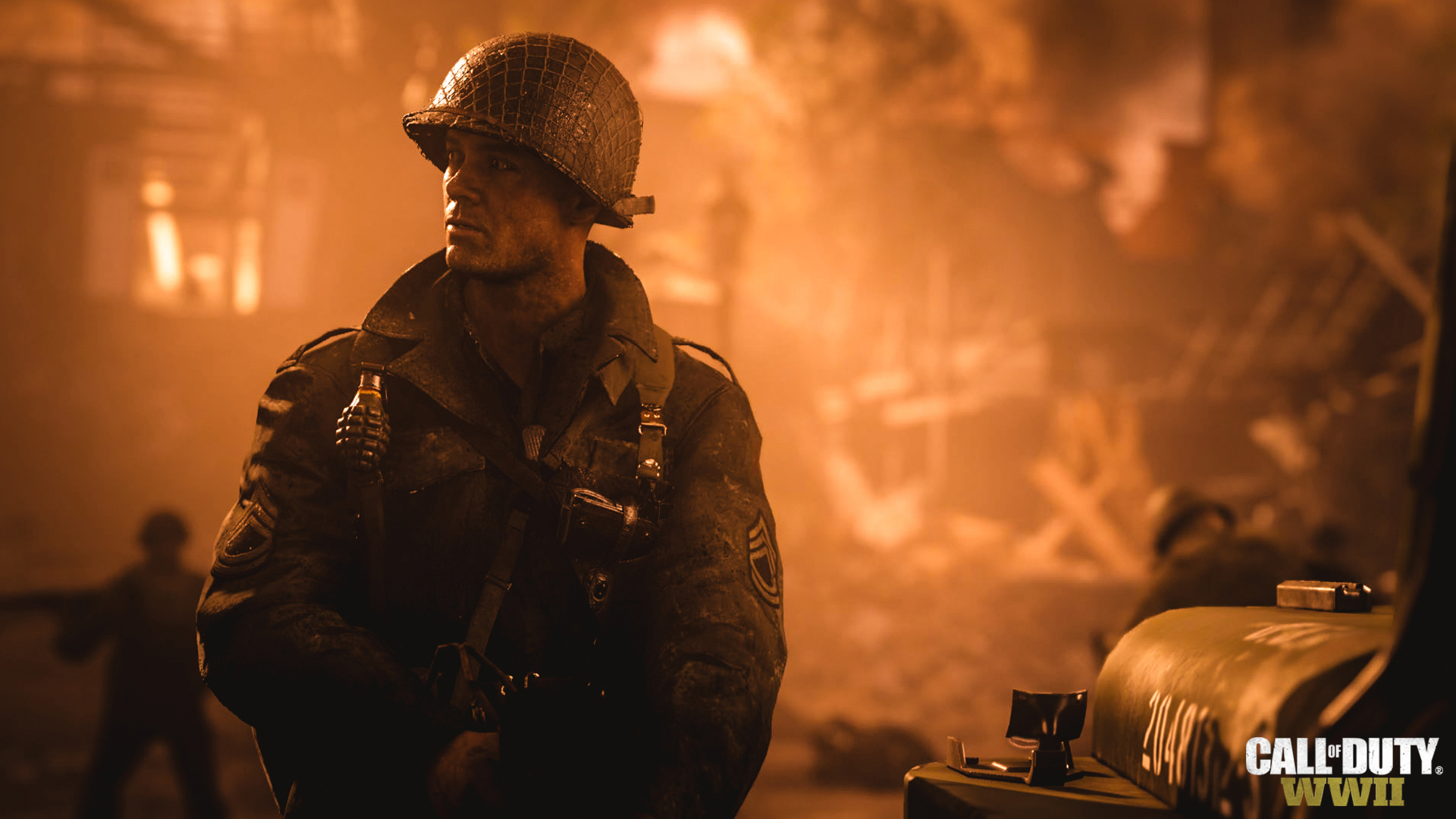 Call Of Duty Wwii Desktop Hd Wallpaper - Call Of Duty Ww2 , HD Wallpaper & Backgrounds