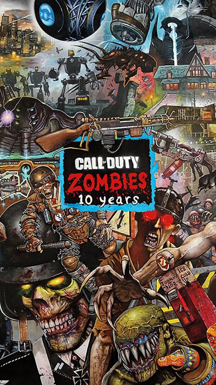 Cod Zombies 10 Year Poster , HD Wallpaper & Backgrounds