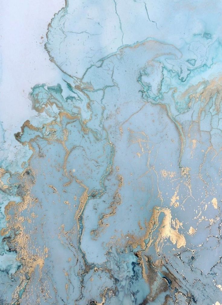Blue And Gold Marble , HD Wallpaper & Backgrounds