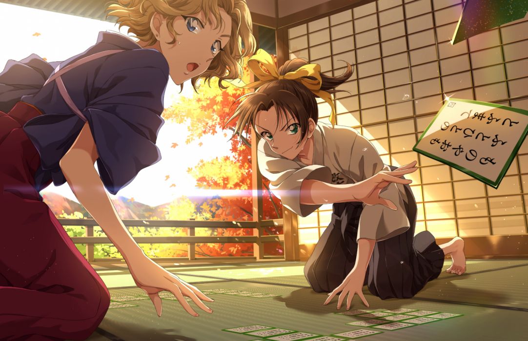 Ooka Momiji Touyama Kazuha Yellow Ribbon Karuta Pixiv - Detective Conan Crimson Love Letter , HD Wallpaper & Backgrounds