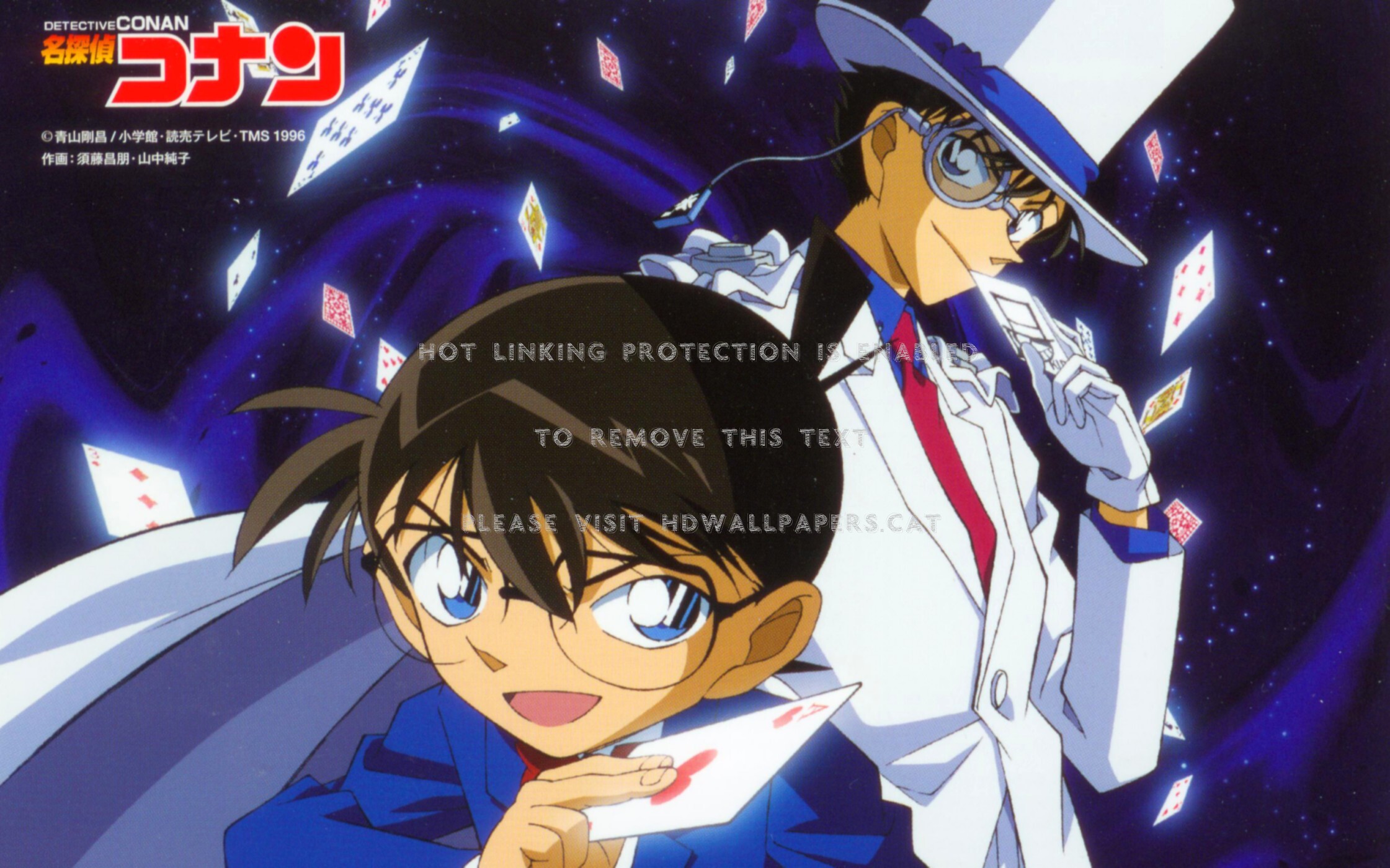 Detective Conan Edogawa Kaito Kid Card - Detective Conan Dan Kaito Kid , HD Wallpaper & Backgrounds