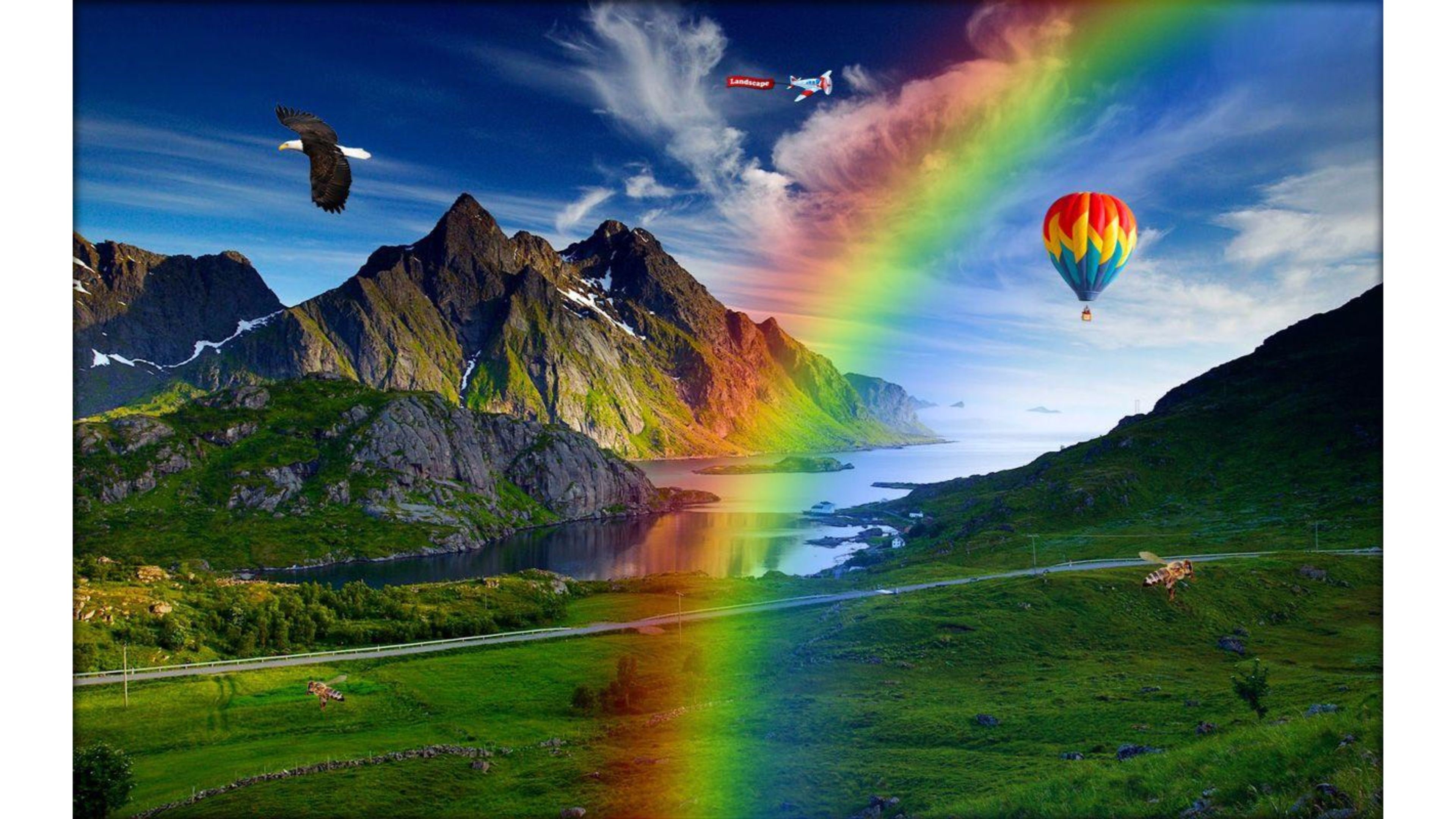Rainbows Nature 4k Wallpaper 
 Data-src /w/full/f/9/3/343072 , HD Wallpaper & Backgrounds