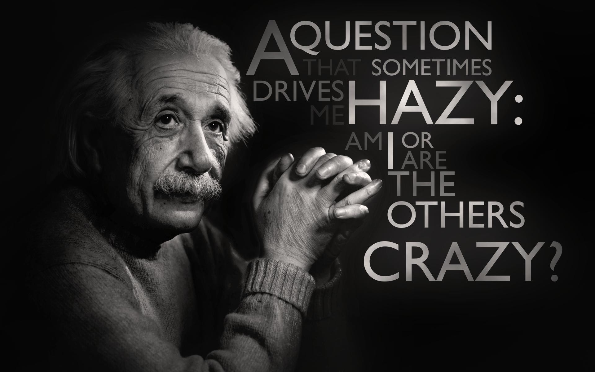 1920x1200, Albert Einstein Wallpapers 
 Data Id 
 Data - Question That Sometimes Drives Me Hazy , HD Wallpaper & Backgrounds
