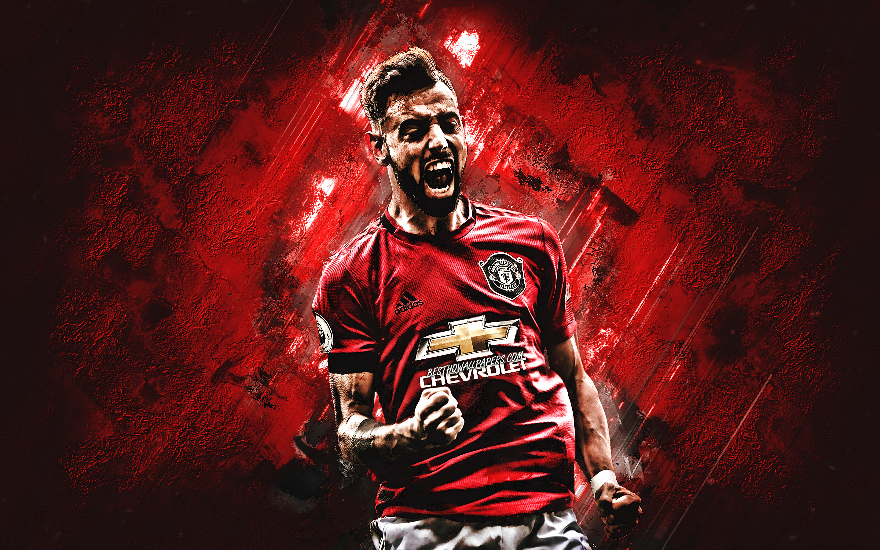 Bruno Fernandes, Manchester United Fc, Portuguese Footballer, - Manchester United Bruno Fernandes , HD Wallpaper & Backgrounds