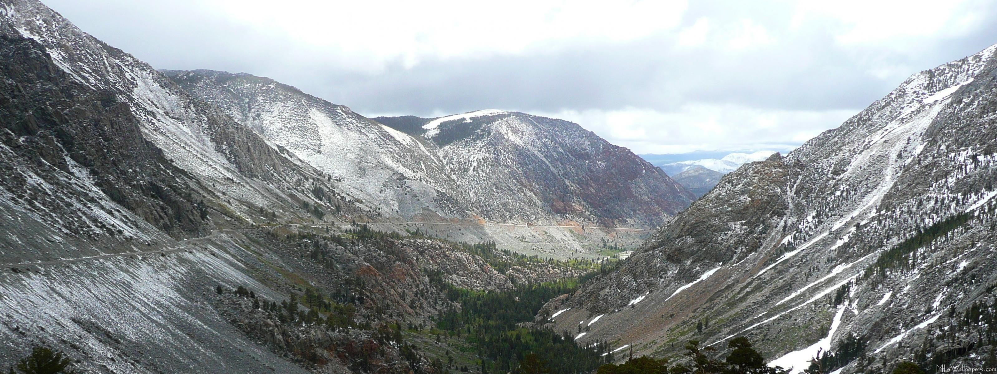Driving Through The Snowy Sierra Nevada Mountains - Snowy Sierra , HD Wallpaper & Backgrounds