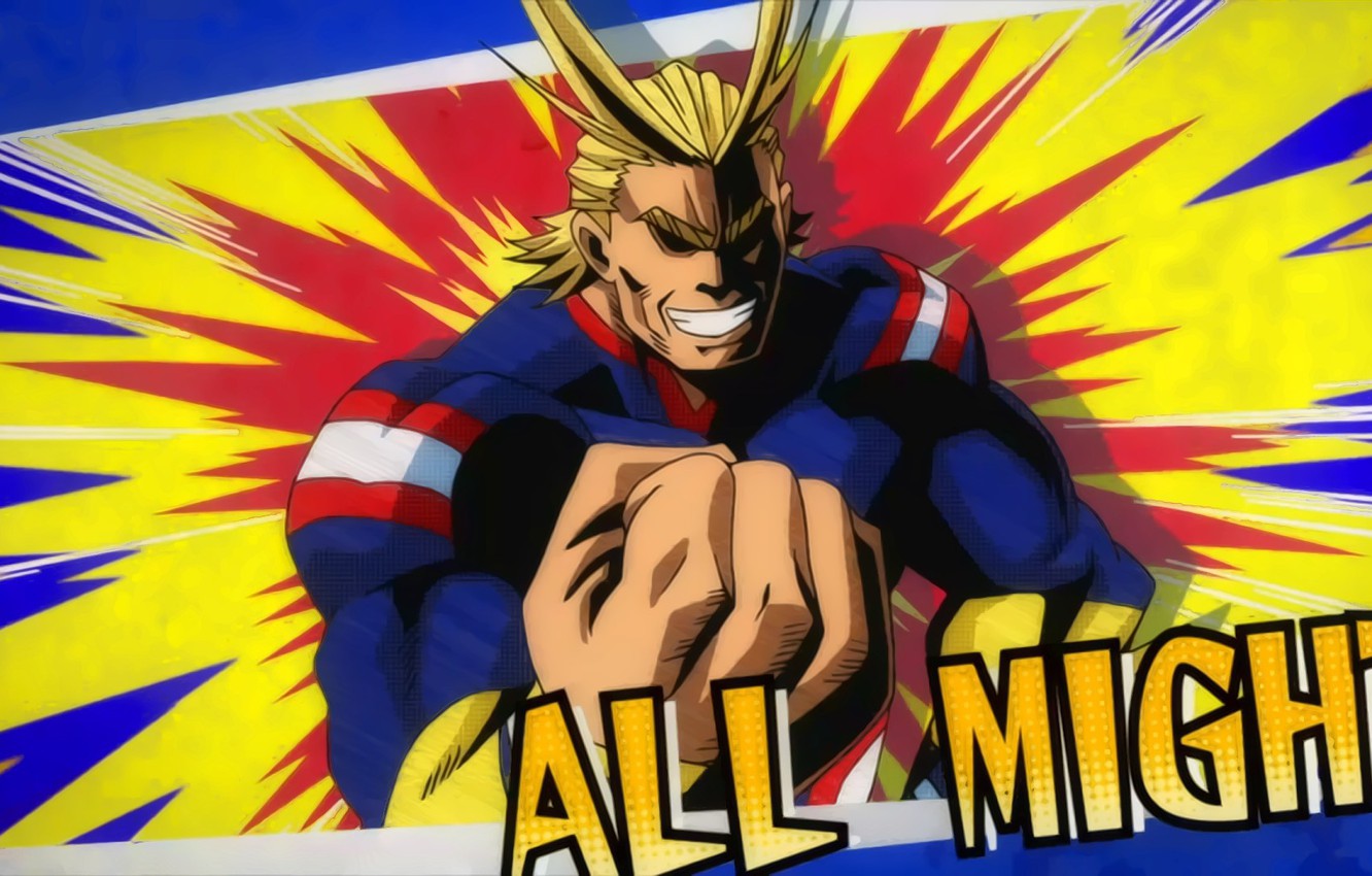 Photo Wallpaper Anime, Power, Hero, Hand, Manga, Sensei, - All Might , HD Wallpaper & Backgrounds