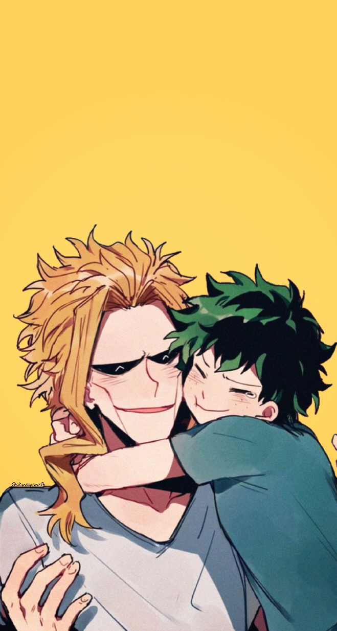 #bokunoheroacademia #bnha #myheroacademia #midoriyaizuku - All Might And Deku Cute , HD Wallpaper & Backgrounds