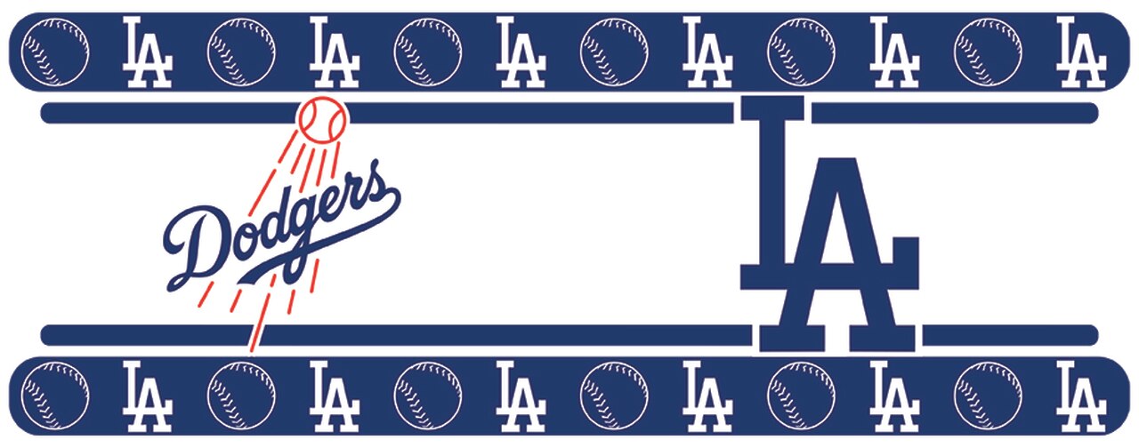 Los Angeles Dodgers Wallpaper Border - Los Angeles Dodgers , HD Wallpaper & Backgrounds