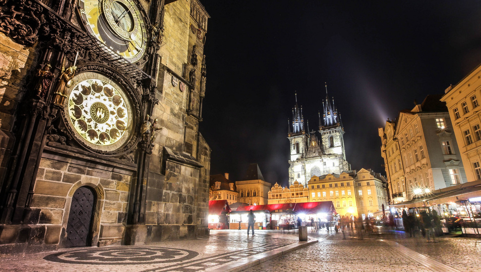 Prague, Czech Republic, Czech, Star, Star M Sto, Praha, - Old Town Prague At Night , HD Wallpaper & Backgrounds
