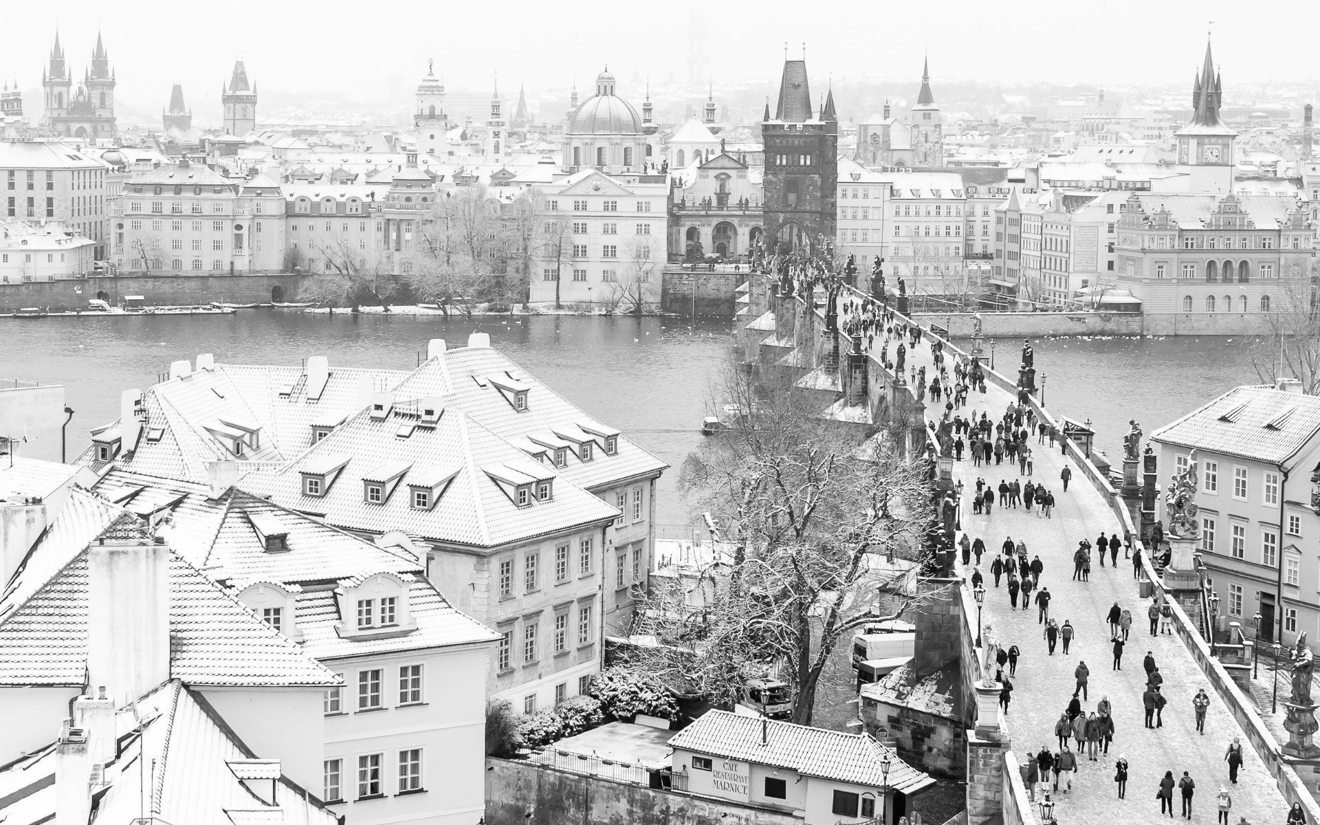 Prague In Winter Hd , HD Wallpaper & Backgrounds