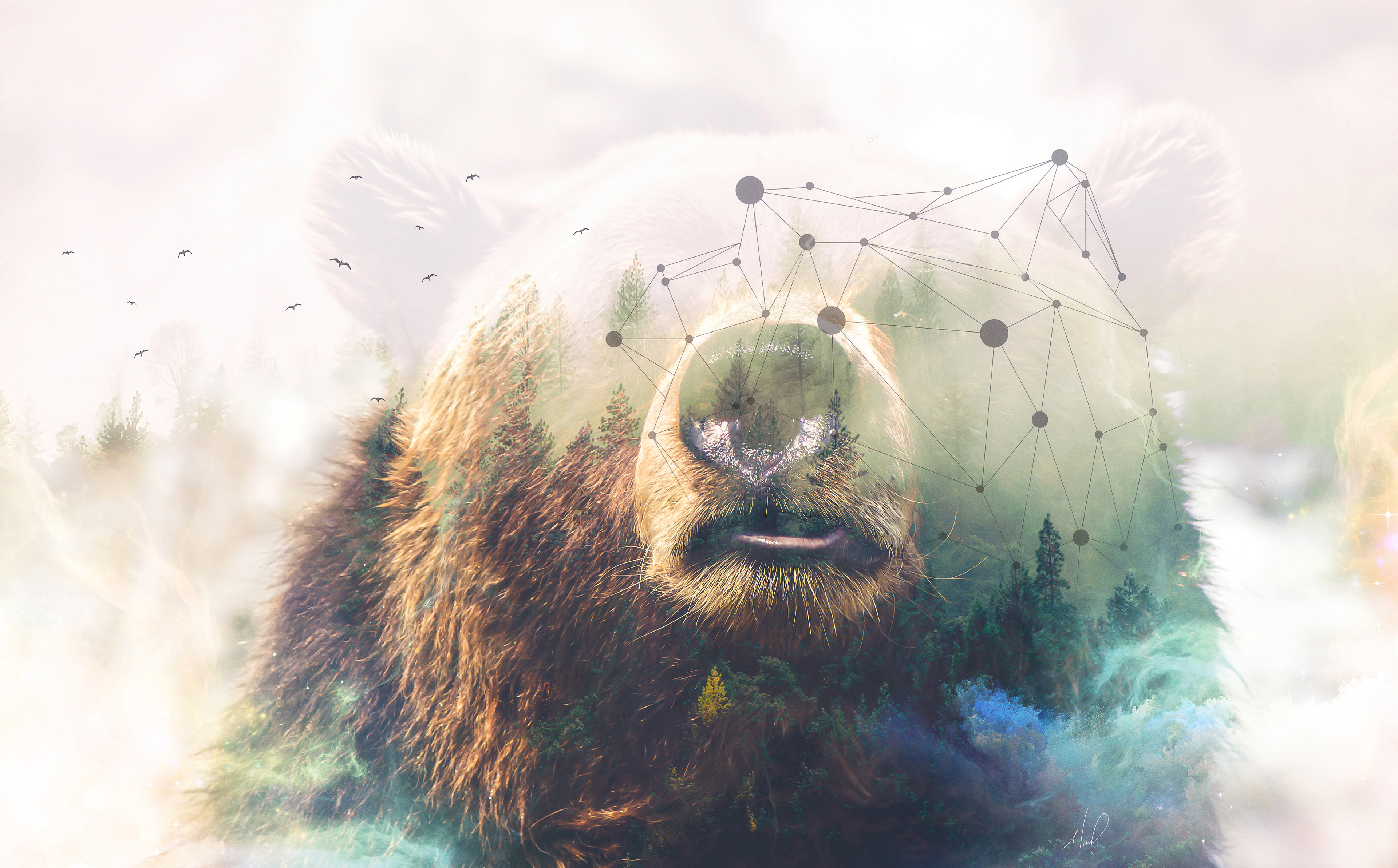 Double Exposure Wallpaper 4k , HD Wallpaper & Backgrounds