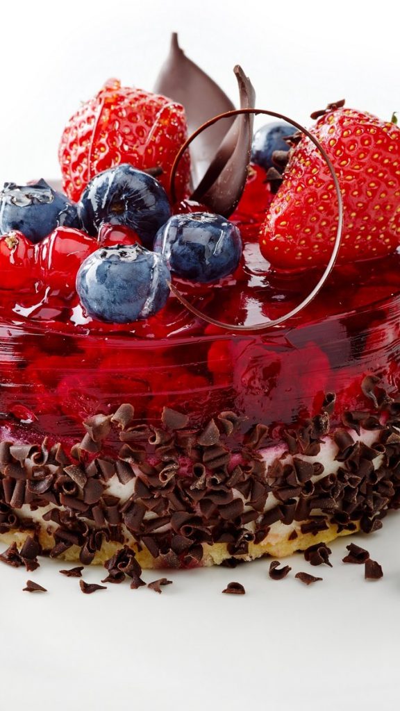 Strawberry Jelly And Chocolate Cake , HD Wallpaper & Backgrounds
