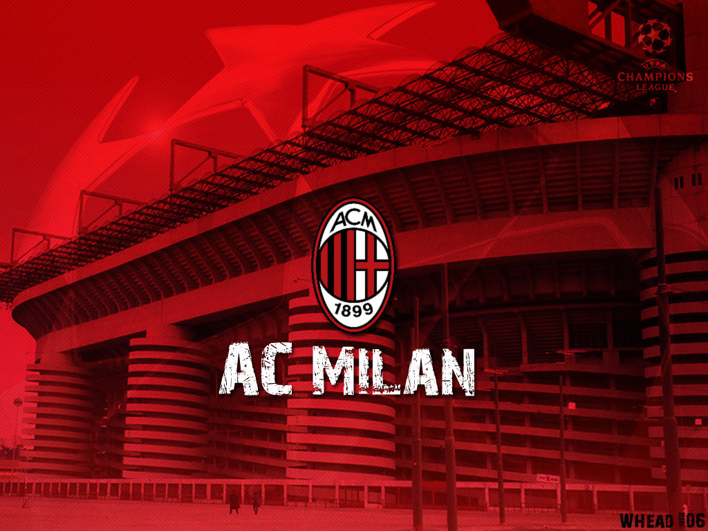 Ac Milan Epl Football Wallpaper For Android Ac Milan - Ac Milan Logo Stadium , HD Wallpaper & Backgrounds