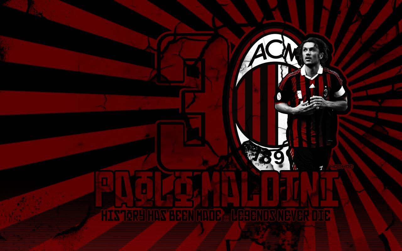 Paulo Maldini Ac Milan Wallpaper Photos - Ac Milan Paolo Maldini , HD Wallpaper & Backgrounds