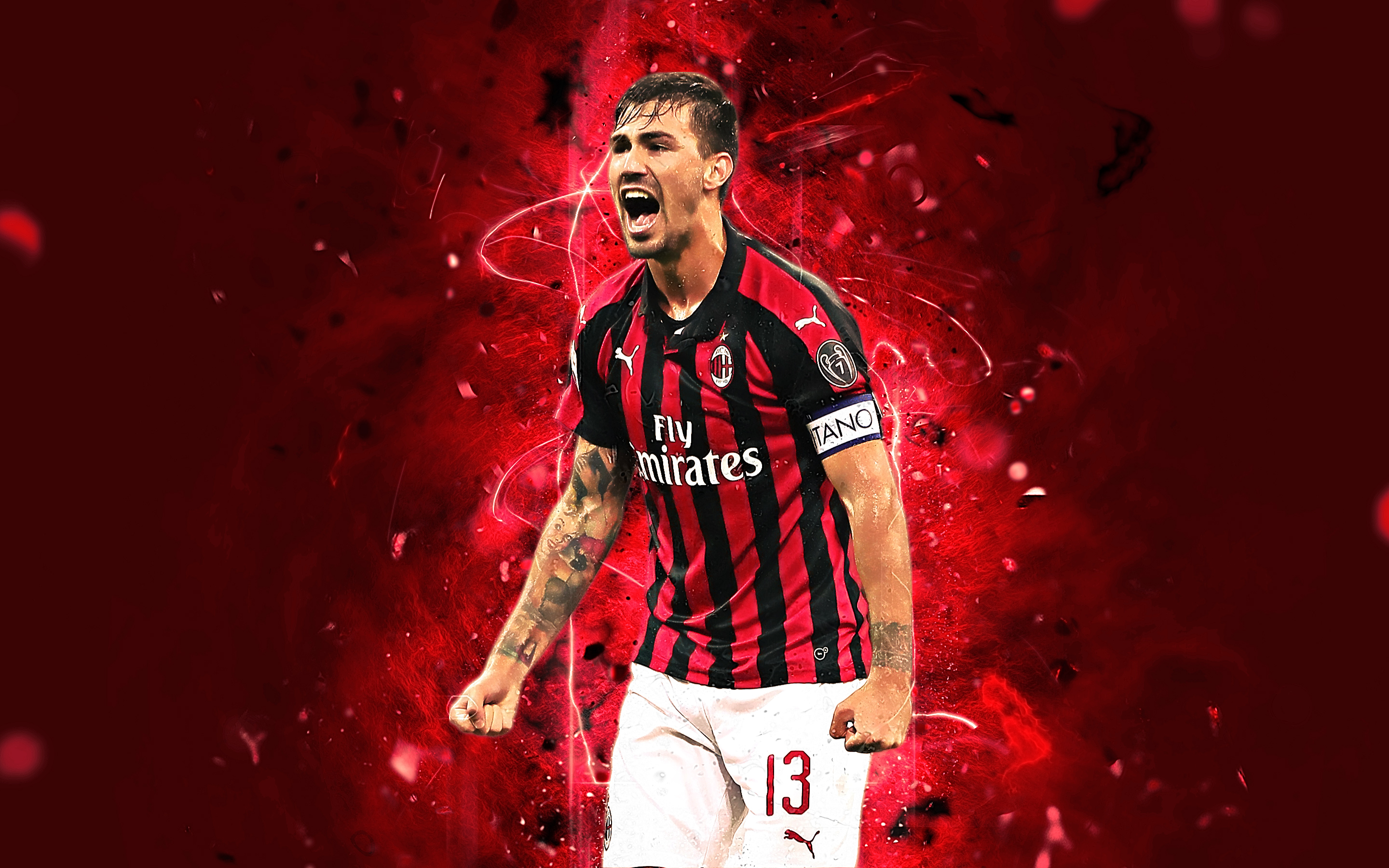 Milan, Soccer, Alessio Romagnoli Wallpaper - Alessio Romagnoli , HD Wallpaper & Backgrounds