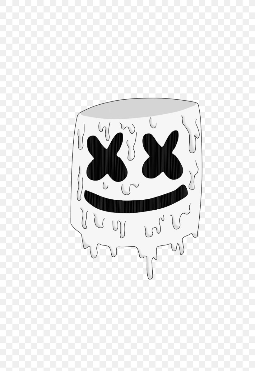 Marshmello Black And White Paint , HD Wallpaper & Backgrounds