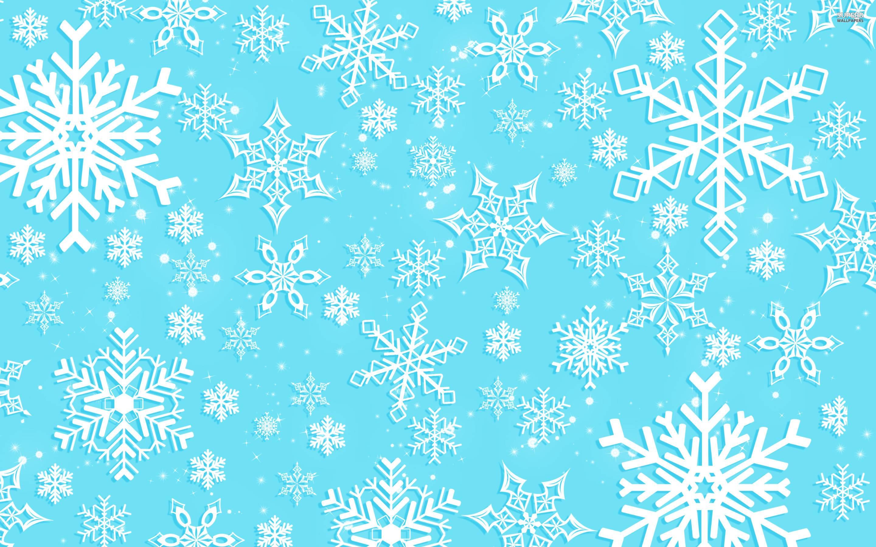 Free Snowflake Wallpaper - Snowflakes Background Hd , HD Wallpaper & Backgrounds
