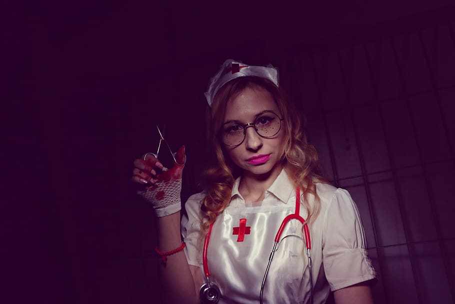 Nurse, Hospital, Halloween, Doctor, Treatment, Medic, - Halloween Medic , HD Wallpaper & Backgrounds