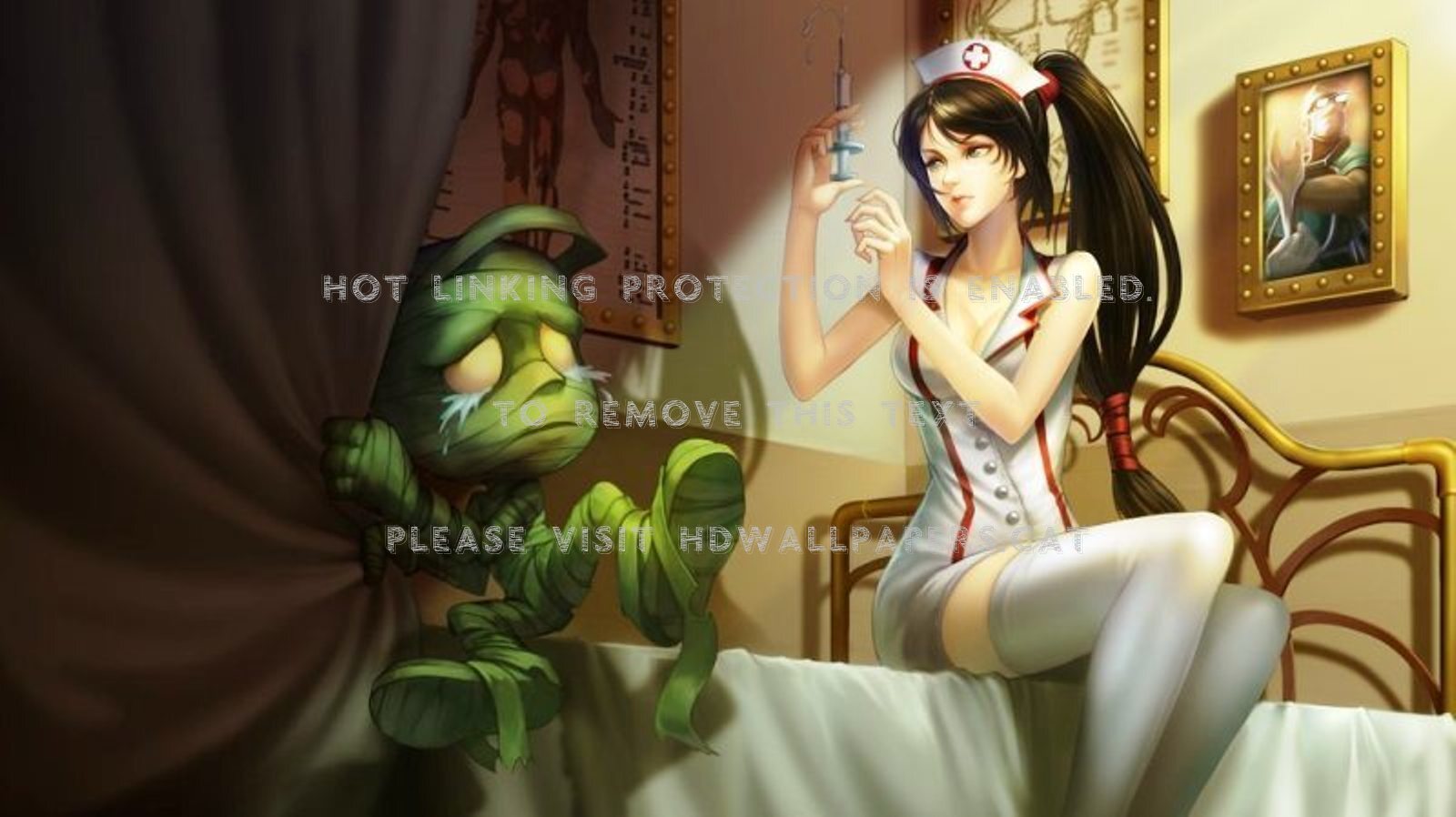 Akali Lol Nurse Amumu Games - League Legends Nurse Akali , HD Wallpaper & Backgrounds