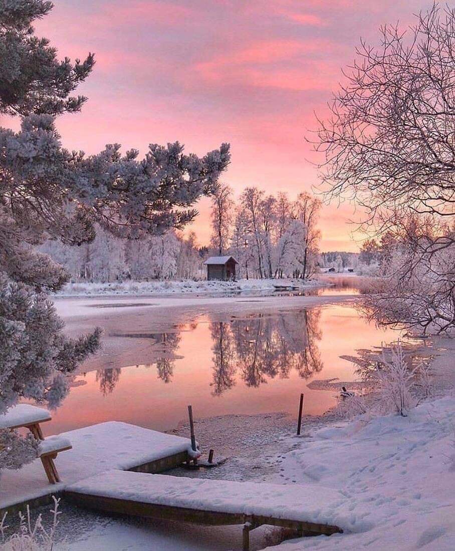 Winter, Snow, And Nature Image - Hermosos Paisajes De Invierno , HD Wallpaper & Backgrounds