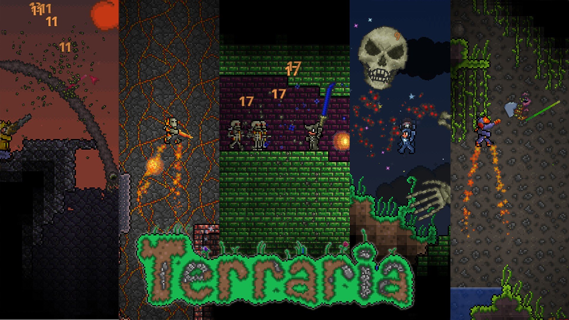 Download 1080p Terraria Pc Background Id - Pc Background 1920x1080 Gaming , HD Wallpaper & Backgrounds