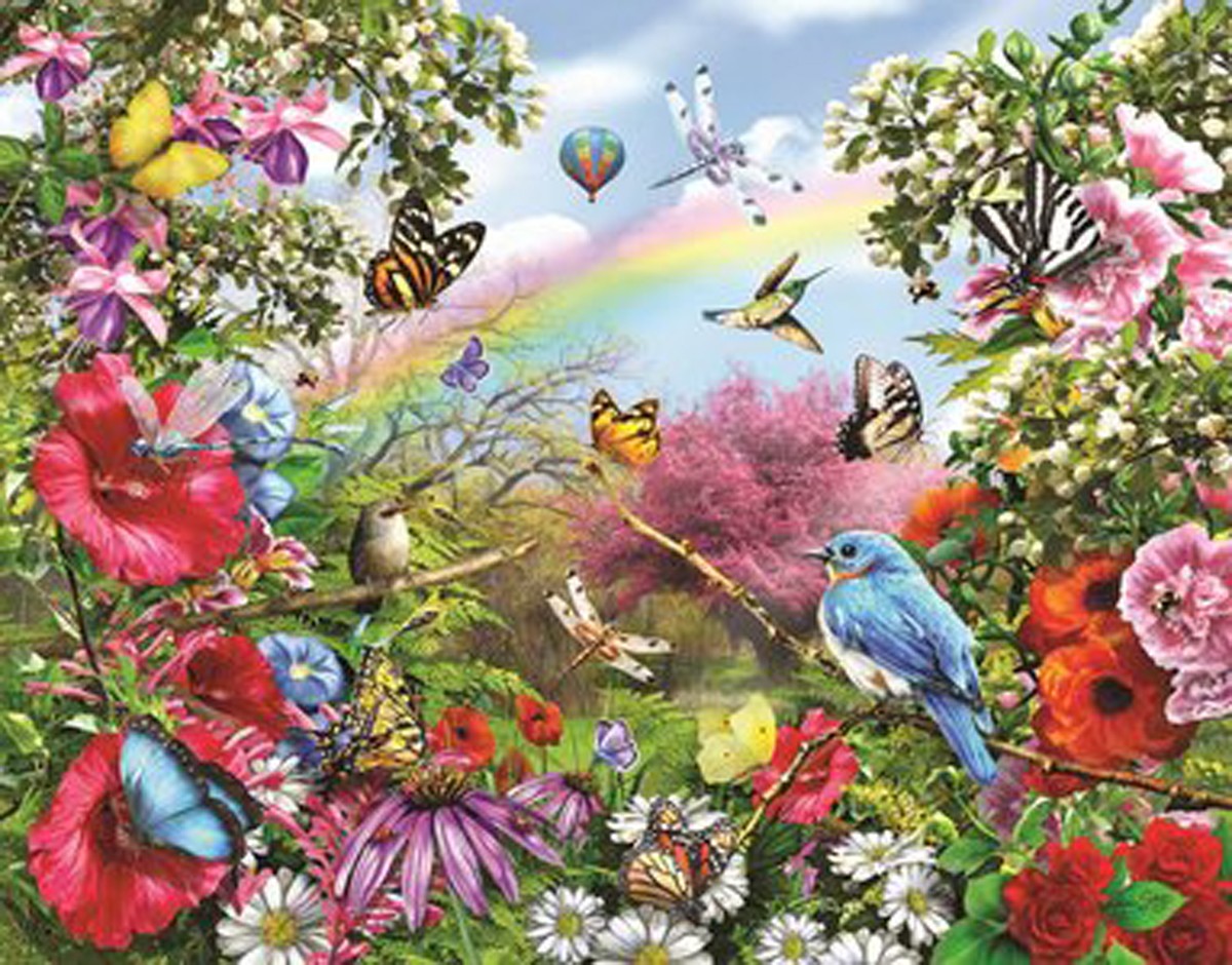 Birds And Flower Art , HD Wallpaper & Backgrounds