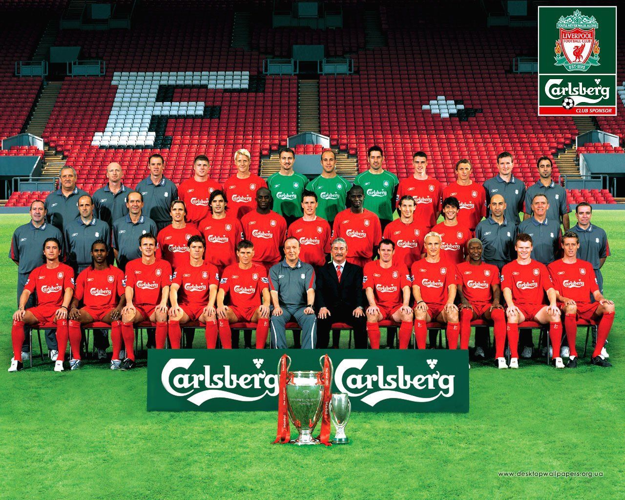 Liverpool / Football / Desktop Hd, Iphone, Ipad Wallpapers - Liverpool Squad 2005 06 , HD Wallpaper & Backgrounds