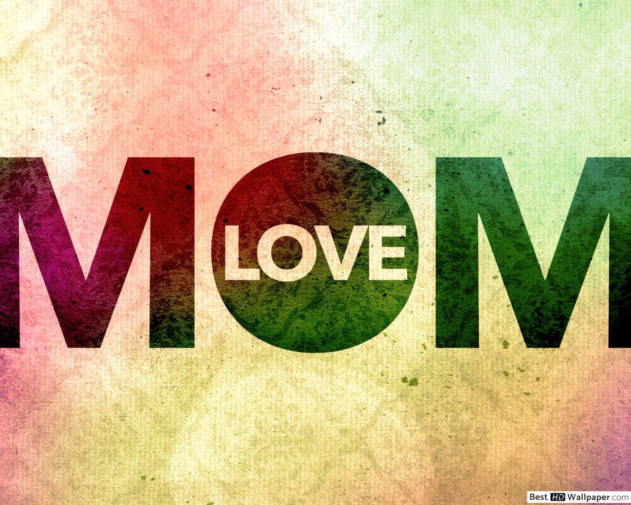 Love U Mom Wallpapers - Poster , HD Wallpaper & Backgrounds
