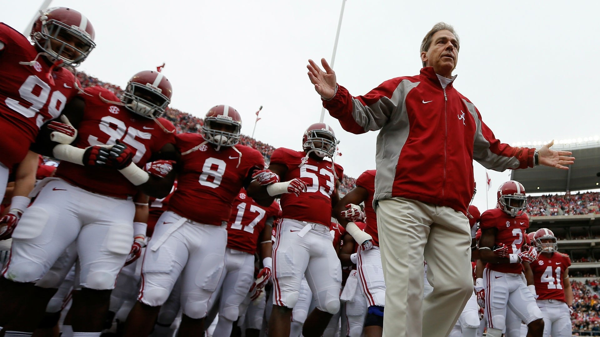 Alabama Football Wallpaper - Nick Saban Roll Tide , HD Wallpaper & Backgrounds