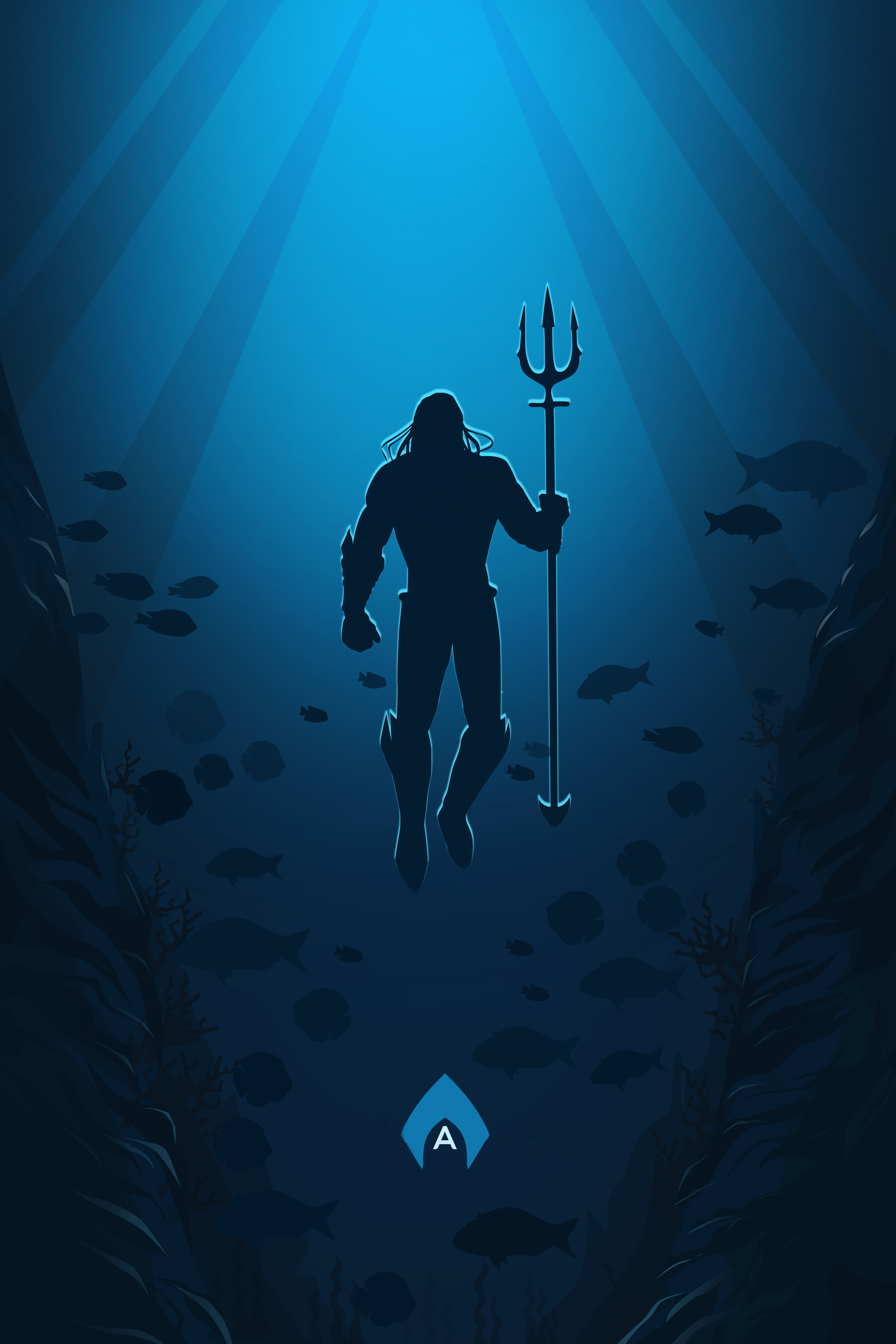 Aquaman Logo Wallpaper 4k , HD Wallpaper & Backgrounds