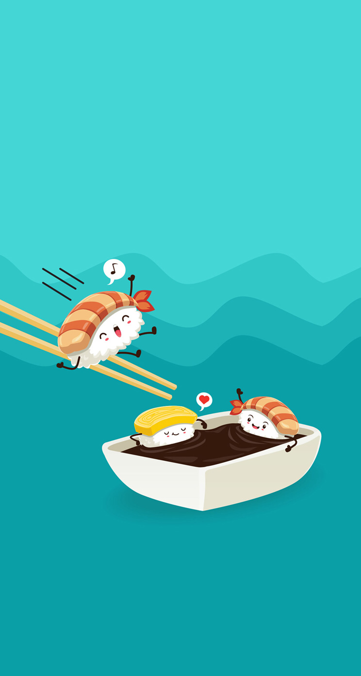 Sushi Wallpaper Cute , HD Wallpaper & Backgrounds