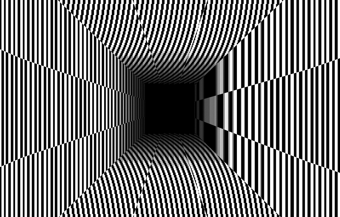 Photo Wallpaper Line, Background, The Tunnel, Illusion, - Iphone Xr Wallpaper Optical Illusion , HD Wallpaper & Backgrounds