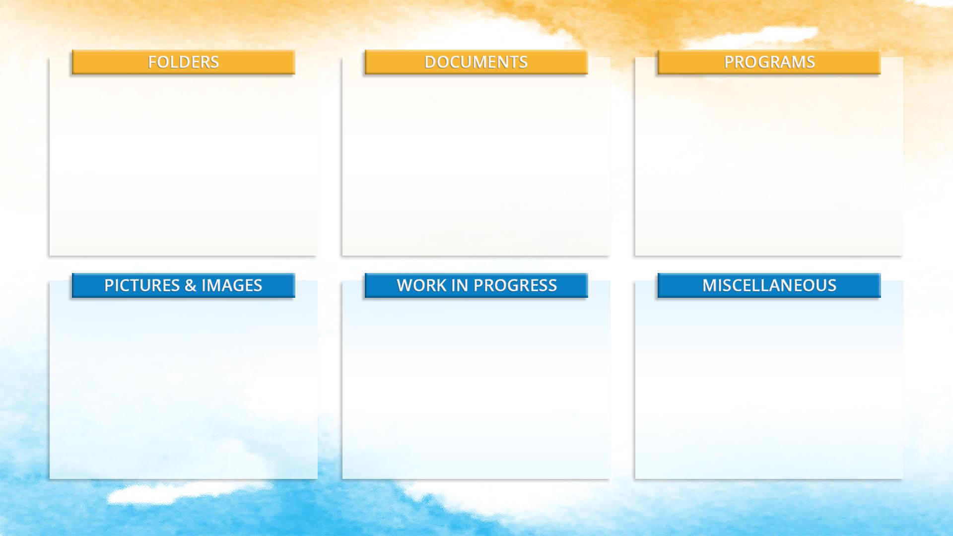 Desktop Organiser Wallpaper - Desktop Background With Sections , HD Wallpaper & Backgrounds