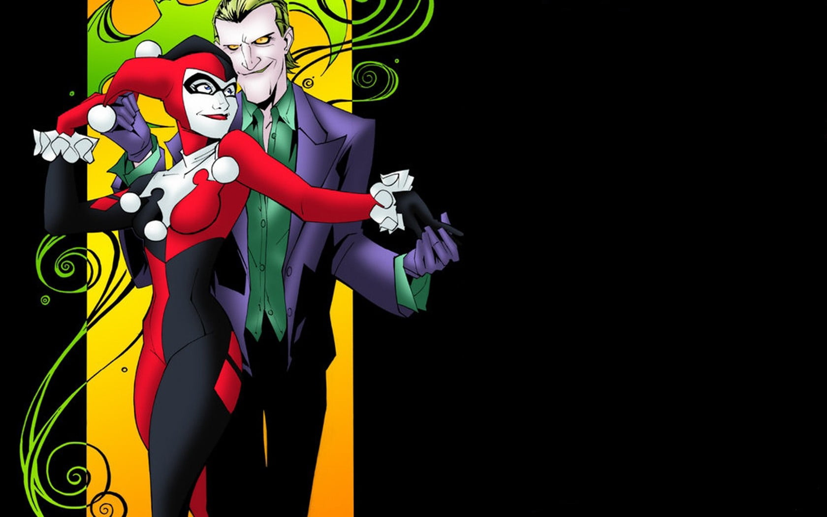 Harley Quinn And Joker Dancing , HD Wallpaper & Backgrounds
