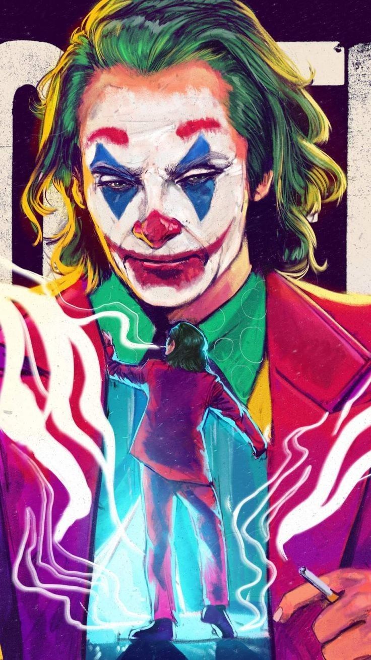 Simple Wallpaper For Mobile - Joker Joaquin Phoenix Art , HD Wallpaper & Backgrounds
