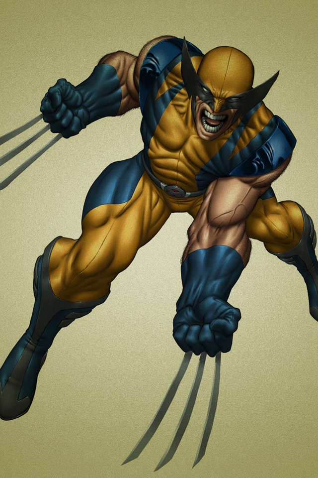 Wolverine Anime For 640 X 960 Iphone 4 Resolution - Wolverine X Men Boots , HD Wallpaper & Backgrounds