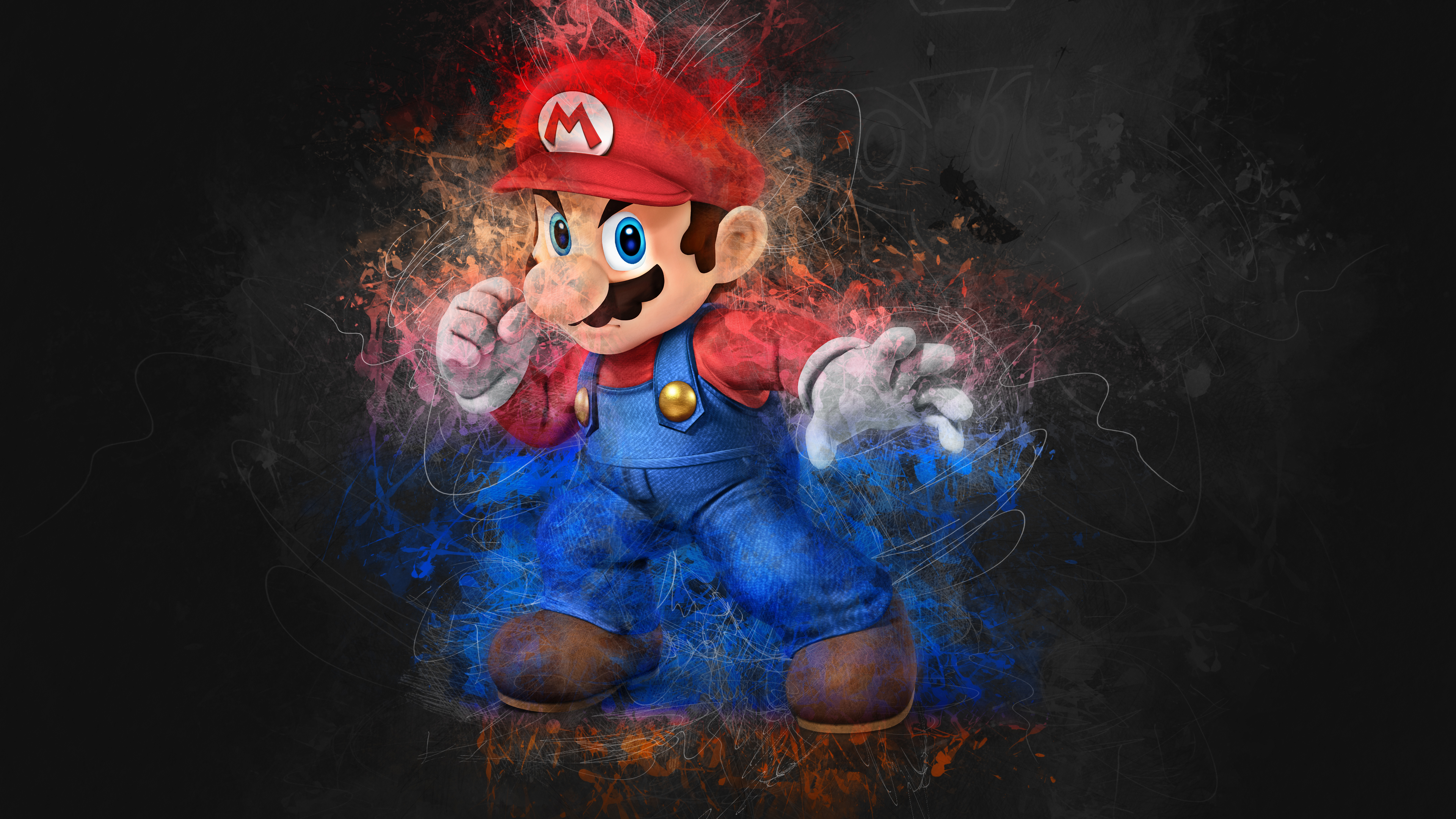 Diamond Painting Mario , HD Wallpaper & Backgrounds