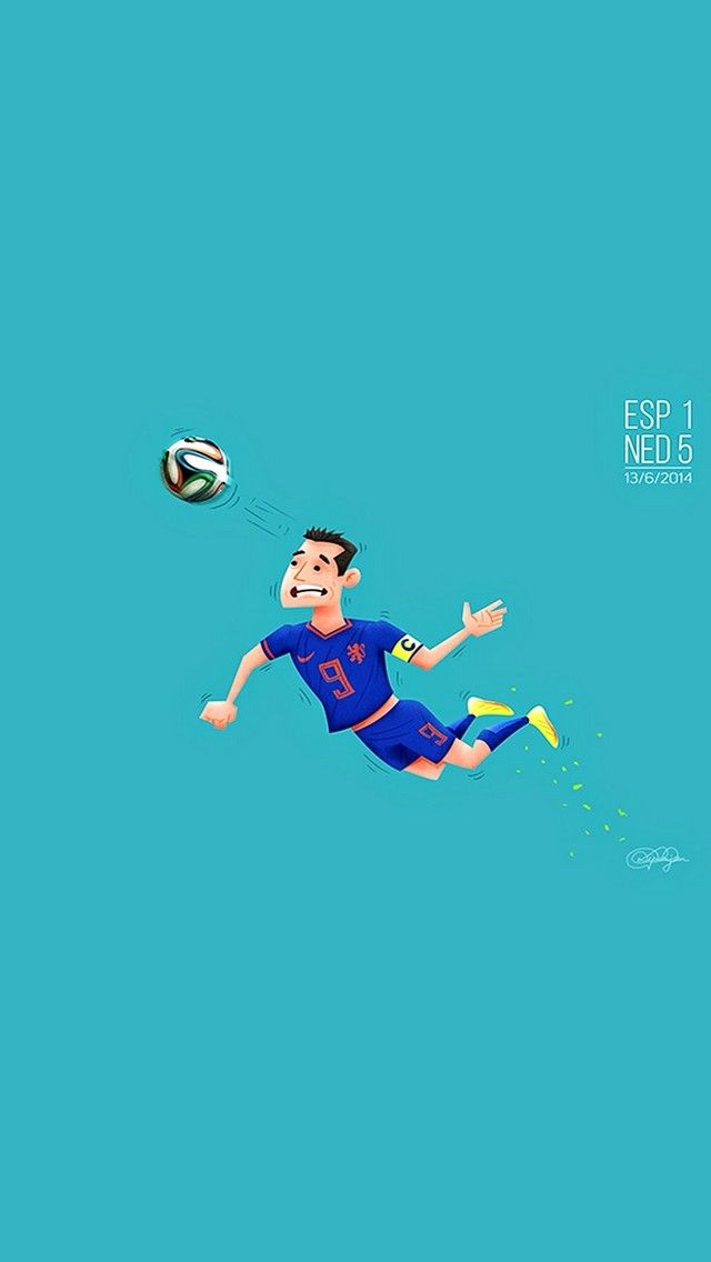 The Flying Dutchman Worldcup Football Cartoon Fanart - Robin Van Persie , HD Wallpaper & Backgrounds
