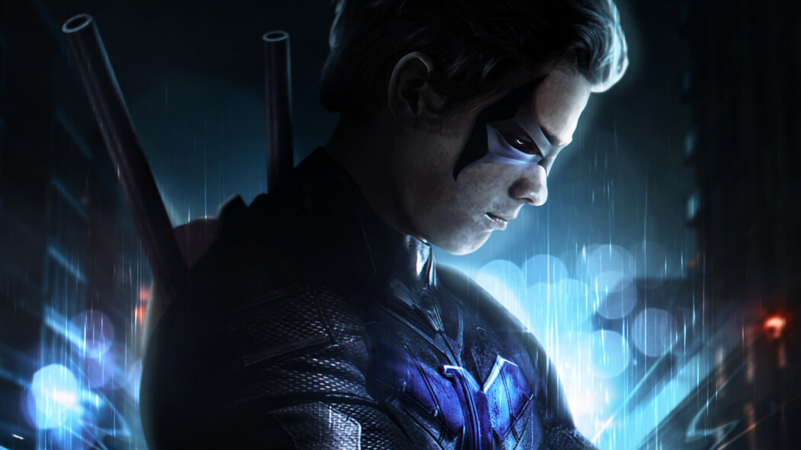 Titans Nightwing Wallpaper Iphone , HD Wallpaper & Backgrounds