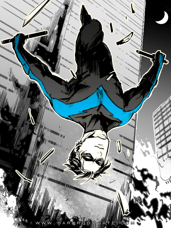 Anime, Haining-art, Batman, Nightwing, Dick Grayson, - Dc Nightwing , HD Wallpaper & Backgrounds