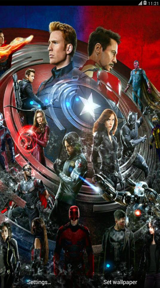 Avengers Infinity War Live Wallpaper Hd For Android - Captain America Civil War Fanart , HD Wallpaper & Backgrounds