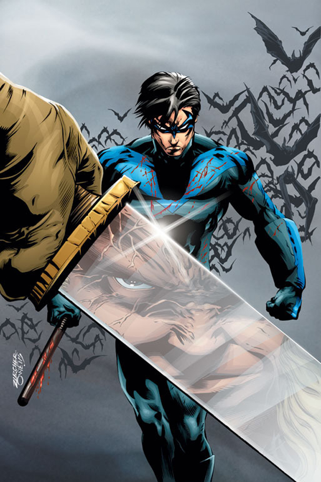Nightwing I4 Drawns Cartoons Wallpaper For Iphone Download - Dc Nightwing Devin Grayson , HD Wallpaper & Backgrounds