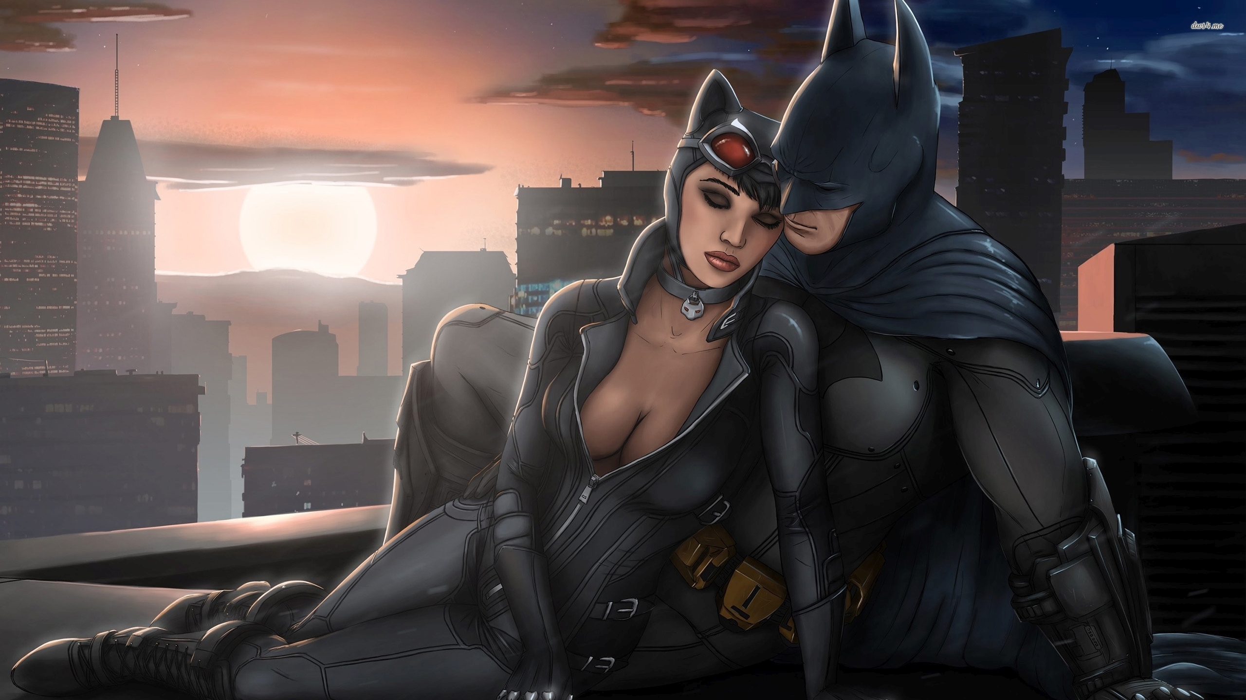 Batman And Catwoman Wallpaper - Batman And Catwoman Telltale , HD Wallpaper & Backgrounds