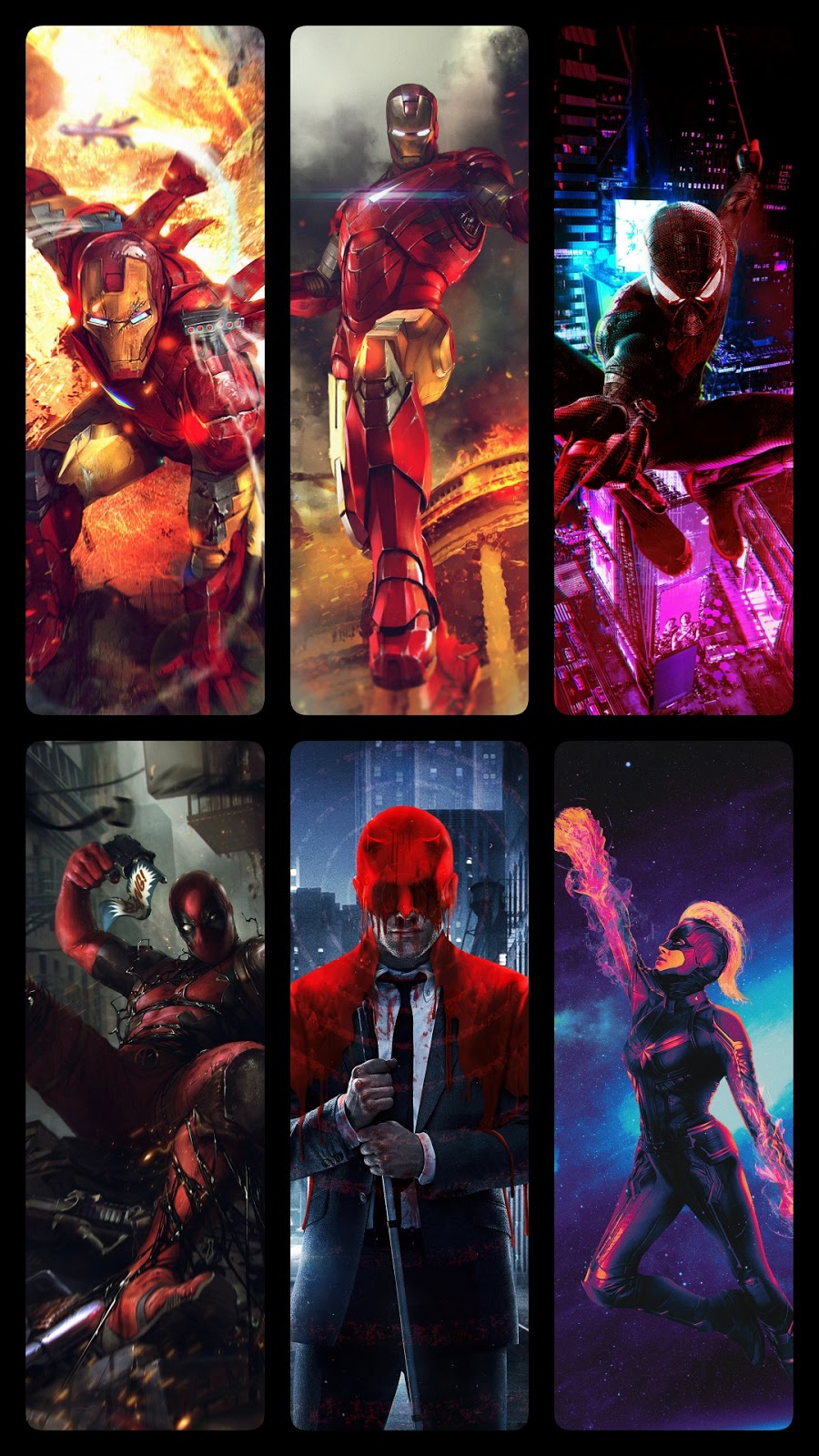 Thumbnail 23 Marvel Super Heroes Phone Wallpapers - Art , HD Wallpaper & Backgrounds