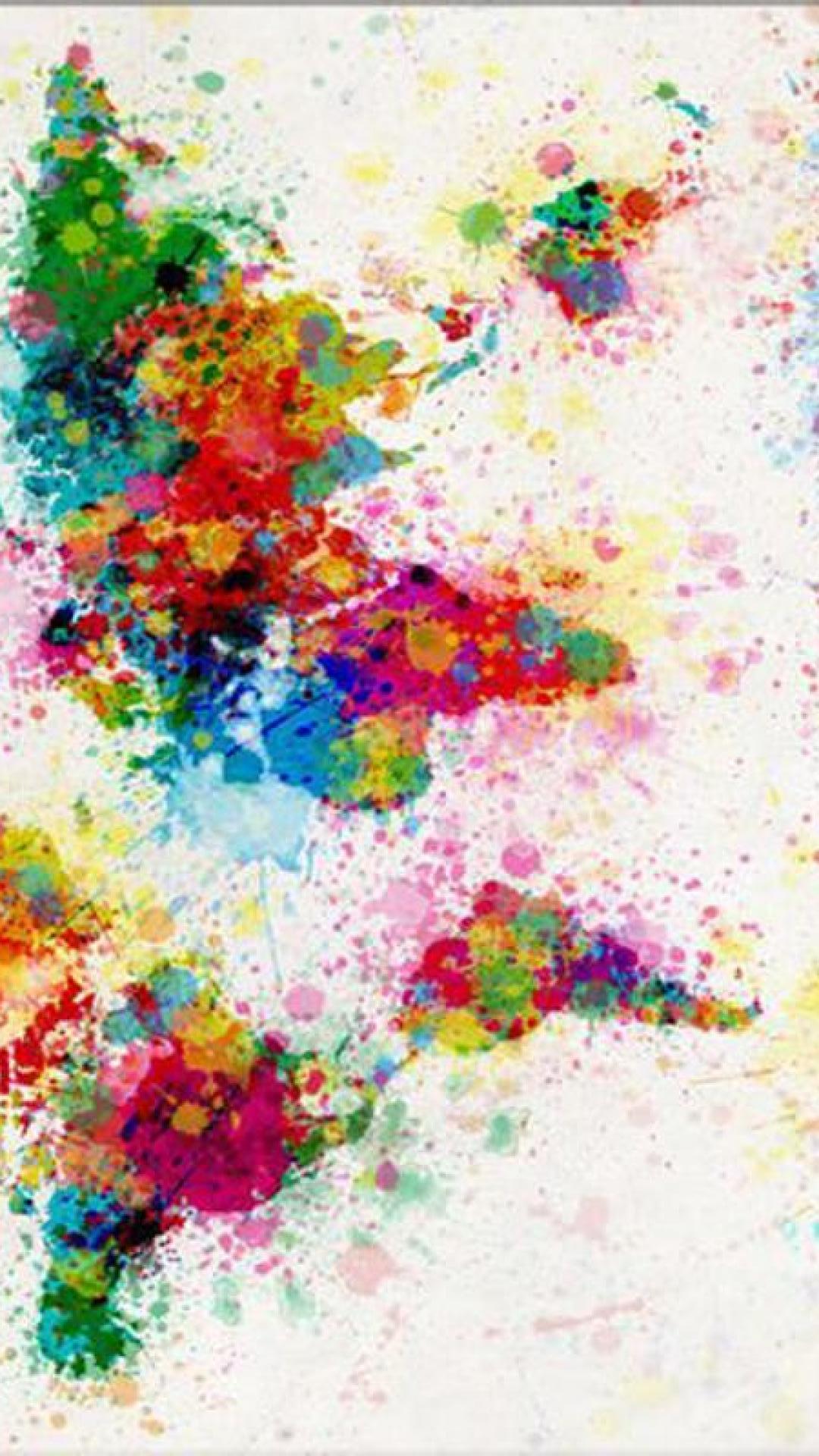 Colorful Paint Wallpaper Iphone Resolution - Iphone Paint Wallpaper Hd , HD Wallpaper & Backgrounds