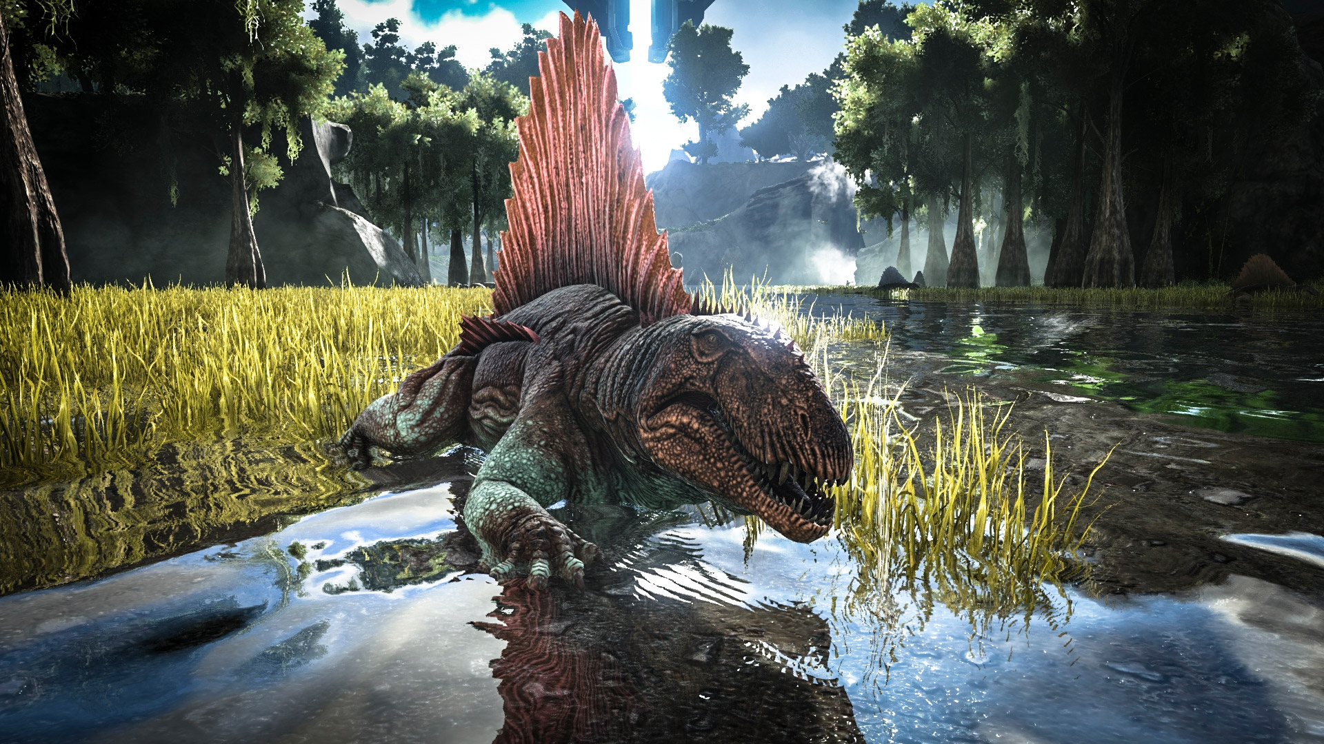 Survival Evolved Wallpaper In - Ark Survival Evolved Dimetrodon , HD Wallpaper & Backgrounds