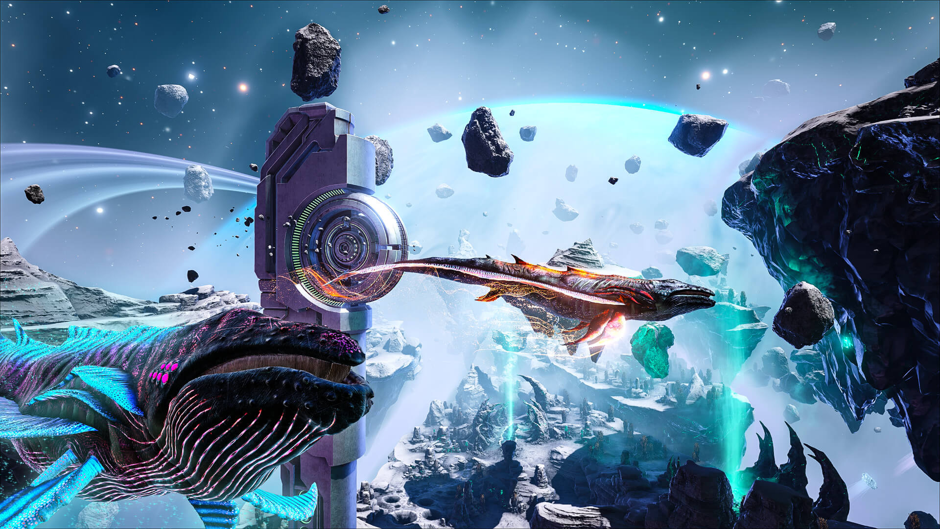 Ark Survival Evolved Evolution Event Ark Genesis Space Whale Hd Wallpaper Backgrounds Download