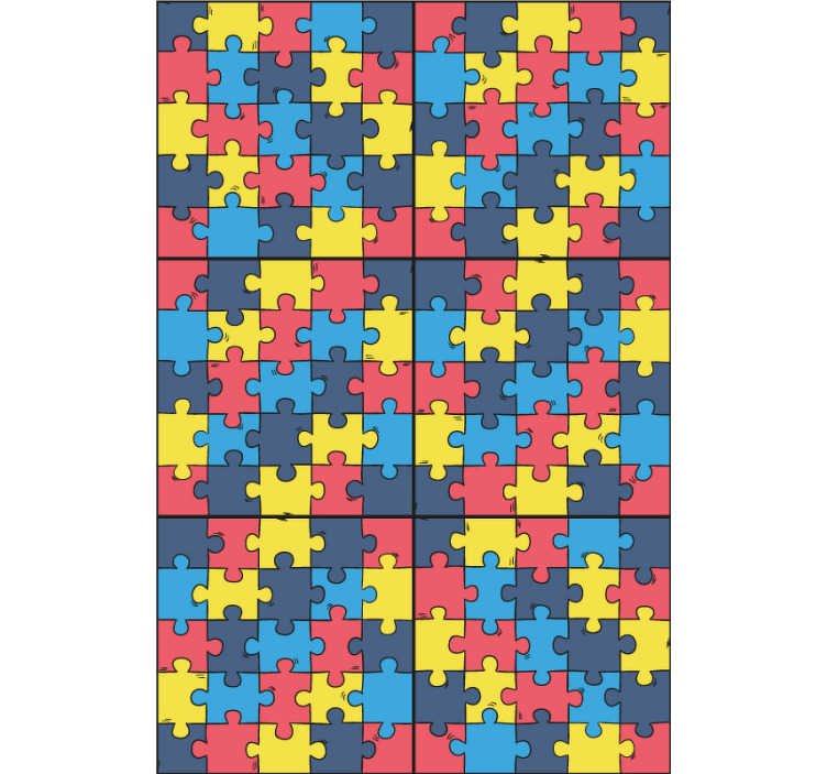 Rainbow Jigsaw Pattern Wallpaper - Art , HD Wallpaper & Backgrounds