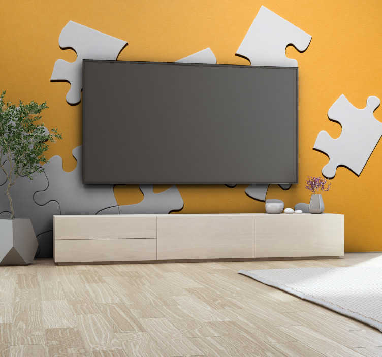 Jigsaw Piece 3d Wall Mural - Wall , HD Wallpaper & Backgrounds