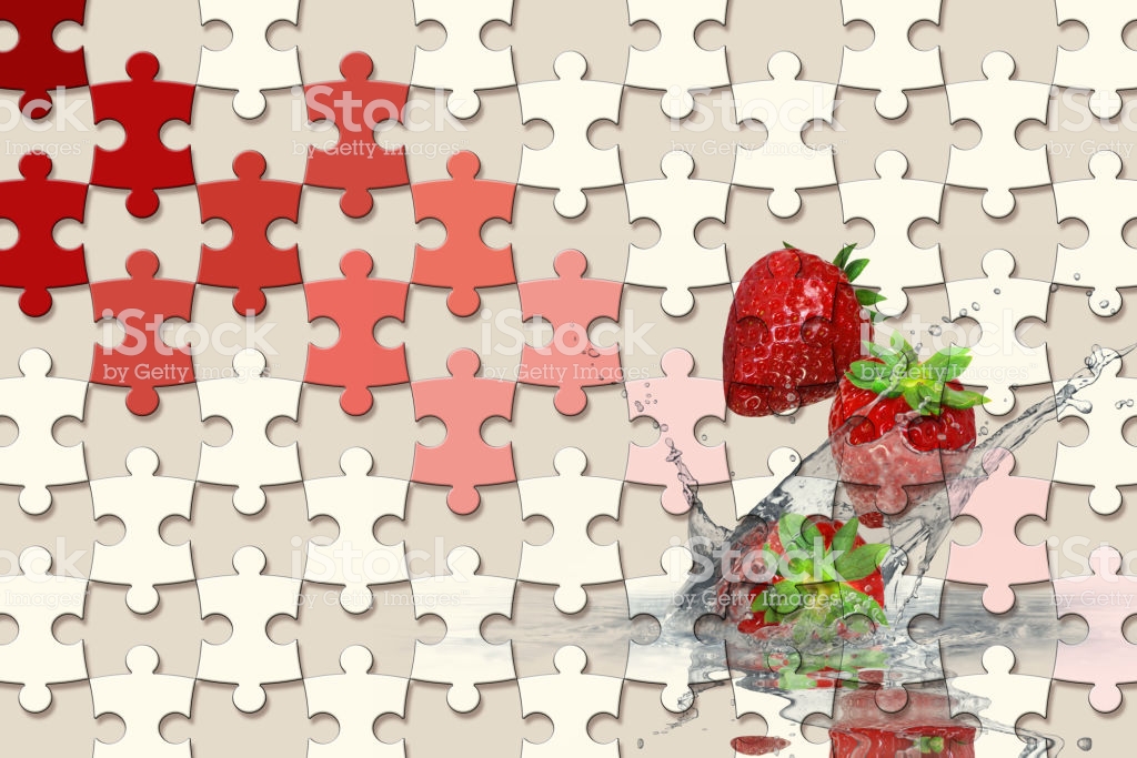 3d Wallpaper, Jigsaw Puzzle Pieces, Strawberry, Splash - Pastel Puzzle Pieces Pastel Nice Water Splashing Lemon , HD Wallpaper & Backgrounds